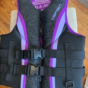 Women's Purple and Black Swim Vest